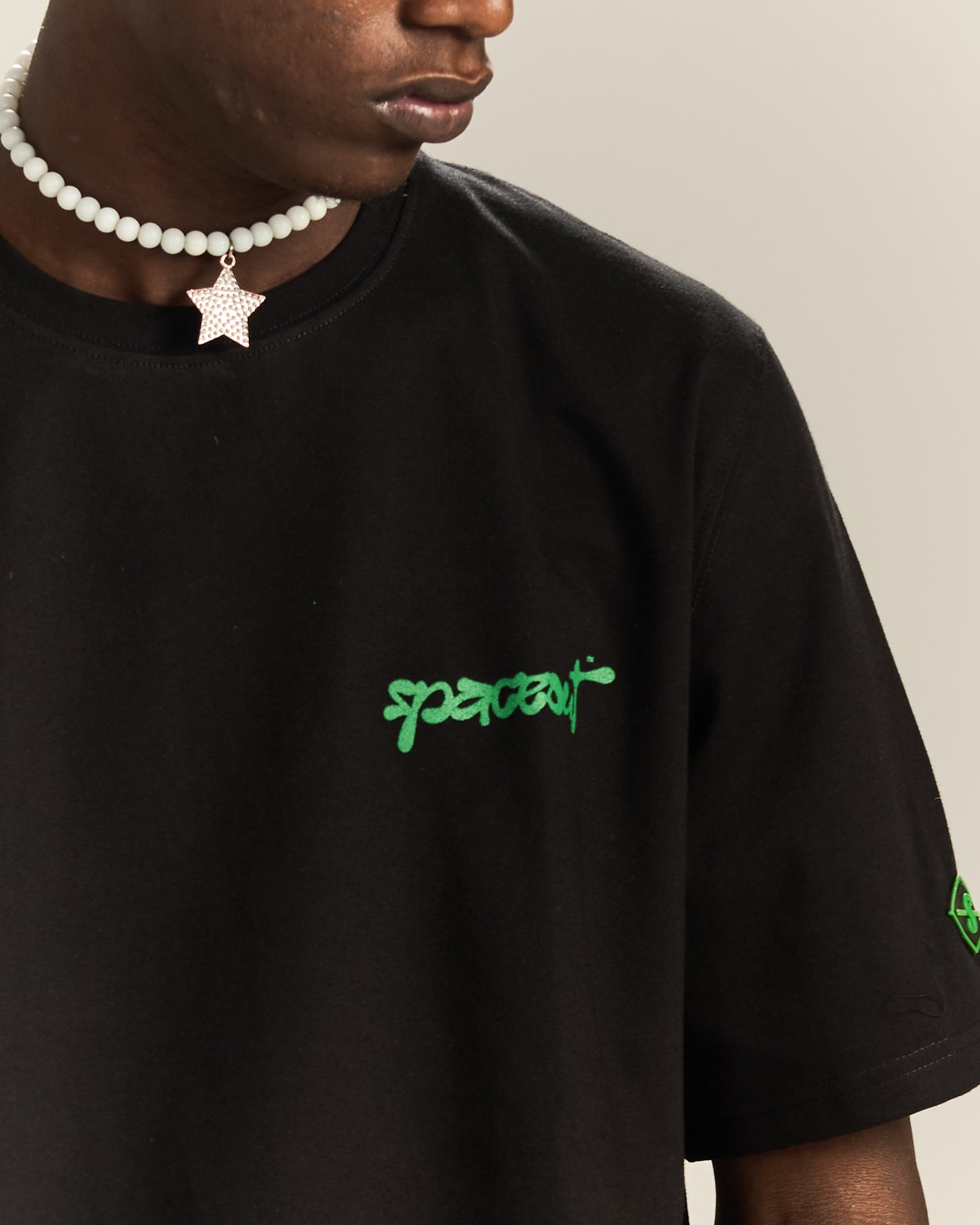 Spaceout essentials Black Tee