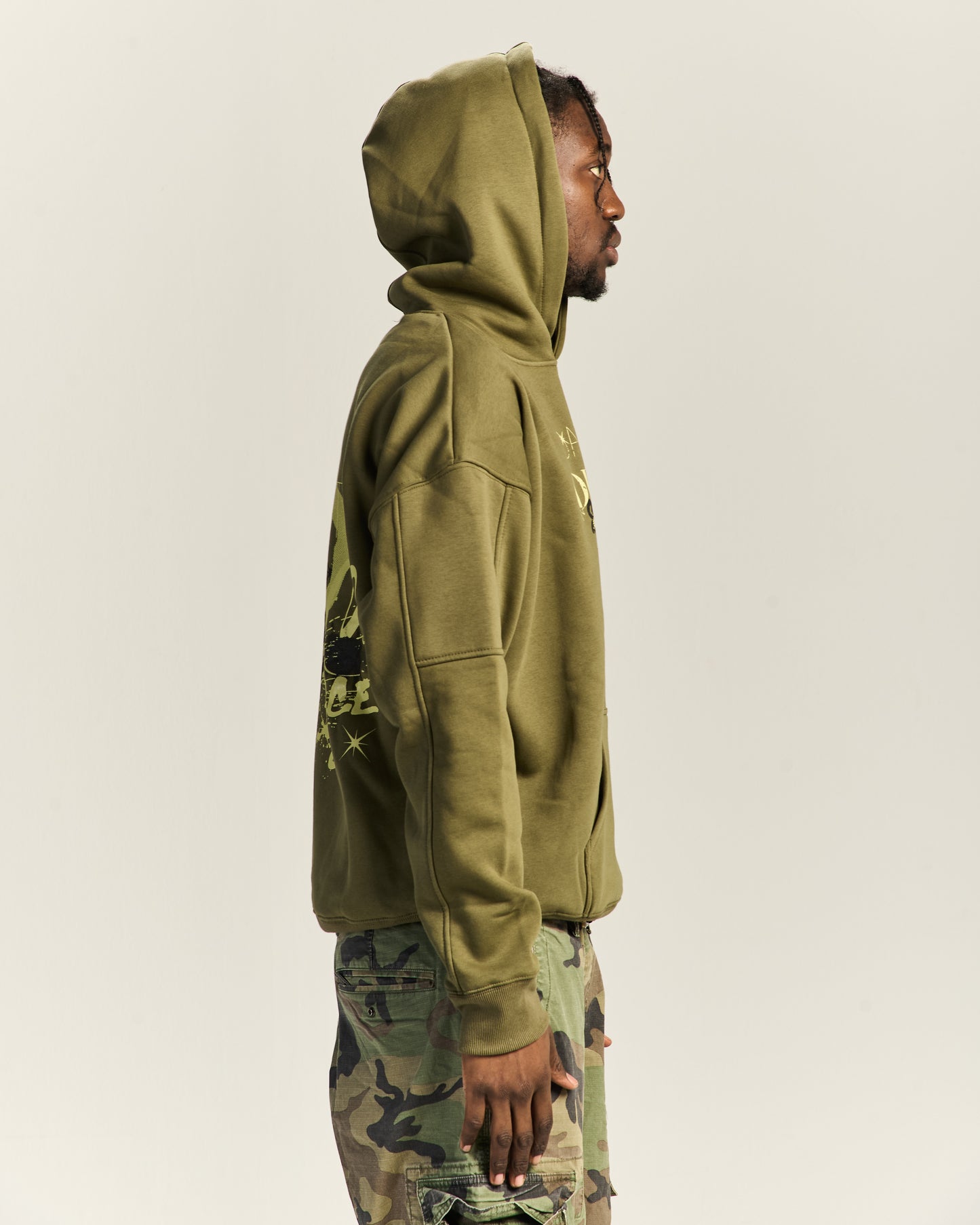 Dare to Dream Army Green Hoodie