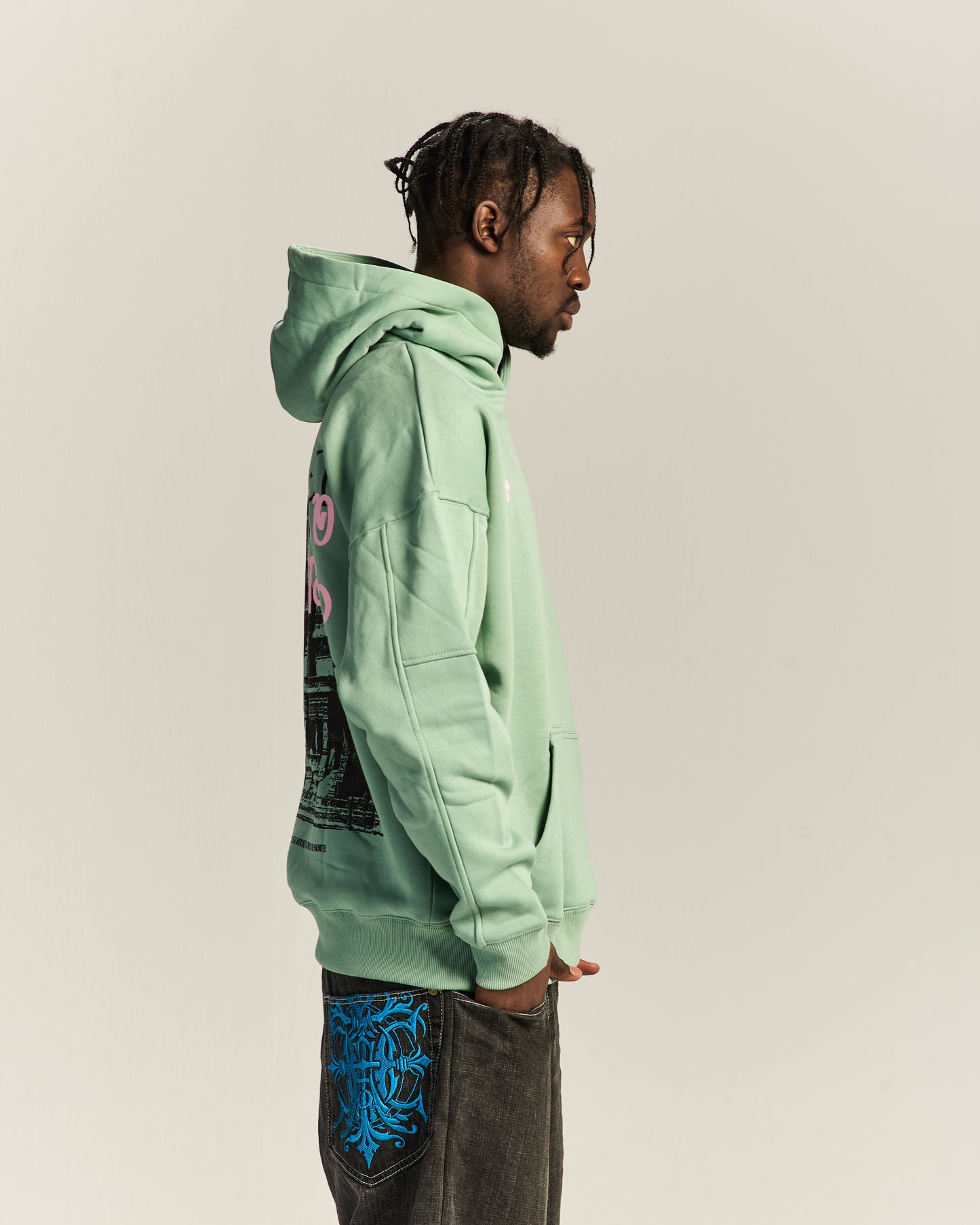 Baron Empain Mint Green Hoodie